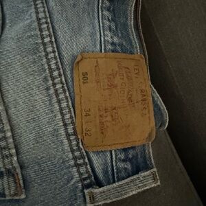 Vintage Levi's Men's Denim Jeans in Light Blue